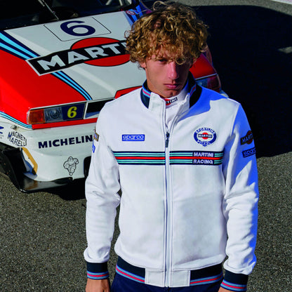 Sparco Full Zip Martini Racing Sweater - Wit