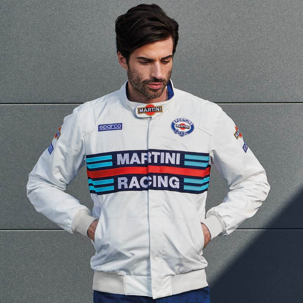 Sparco Martini Racing Bomberjas - Iconische Stijl - Heren- XXL - Wit