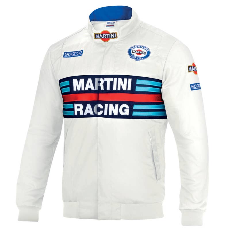 Sparco Martini Racing Bomberjas - Iconische Stijl - Heren- XXL - Wit