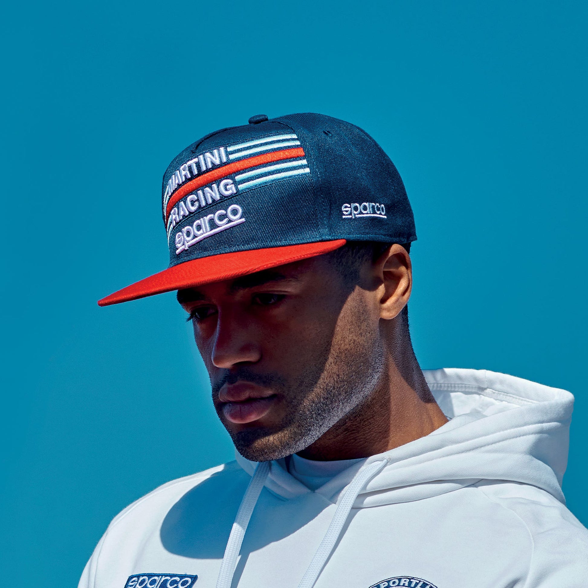 Sparco FLAT VISOR CAP MARTINI-R BM - Achteraanzicht