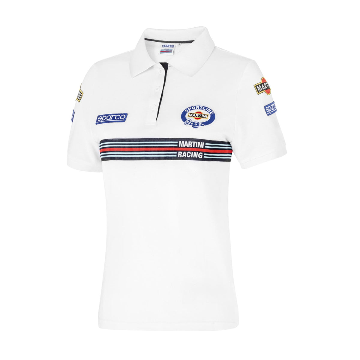 Sparco Polo Replica Martini Racing Lady - White