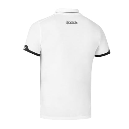 Sparco Polo Zip Polo Shirt - White