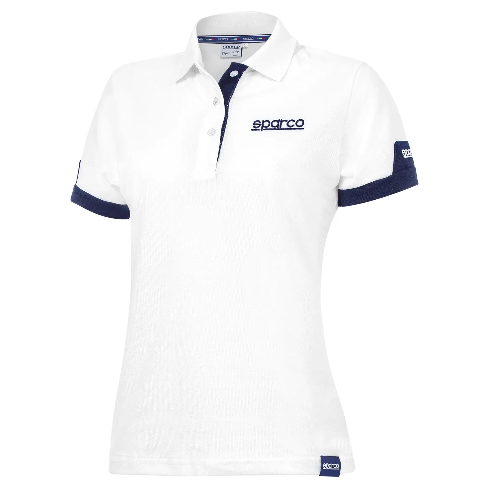 Sparco Poloshirt Corporate Dames 01323BI Poloshirt Lifestyle Wit S-L - Hoofdafbeelding