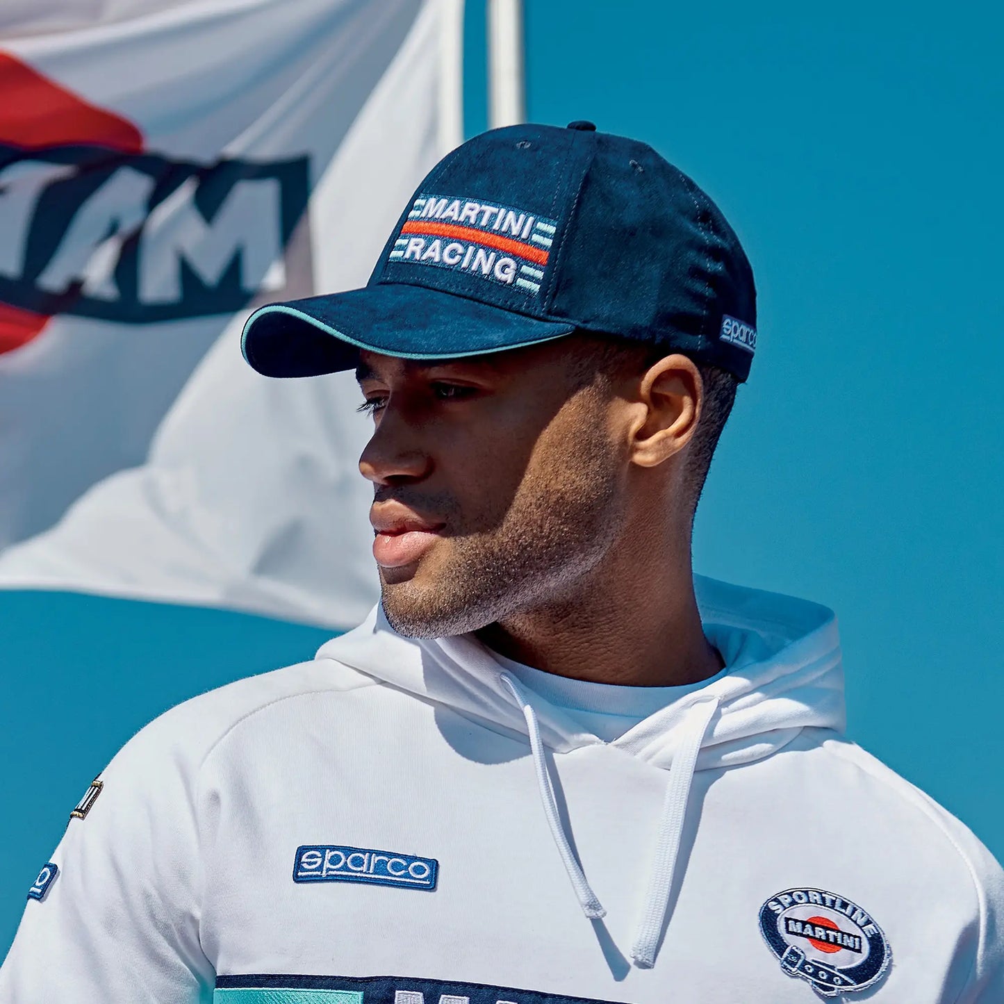 Sparco Martini Racing Side Logo Martini Racing Pet - Marineblauw