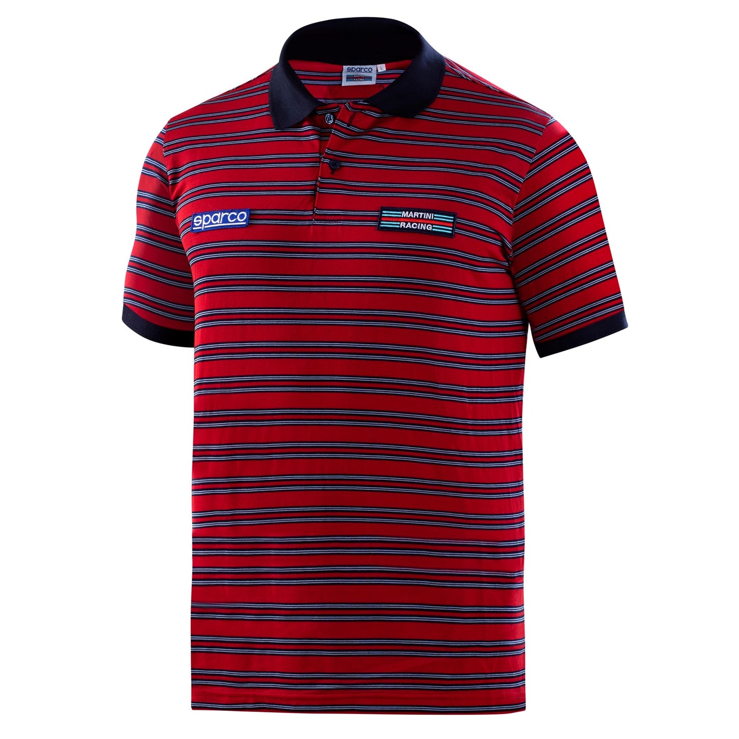 Sparco POLO Replica Sportline Stripes MART - Achteraanzicht