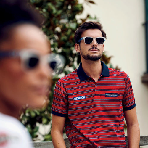 Sparco Martini Racing Replica Sportline Martini Racing Poloshirt - Rood/Wit