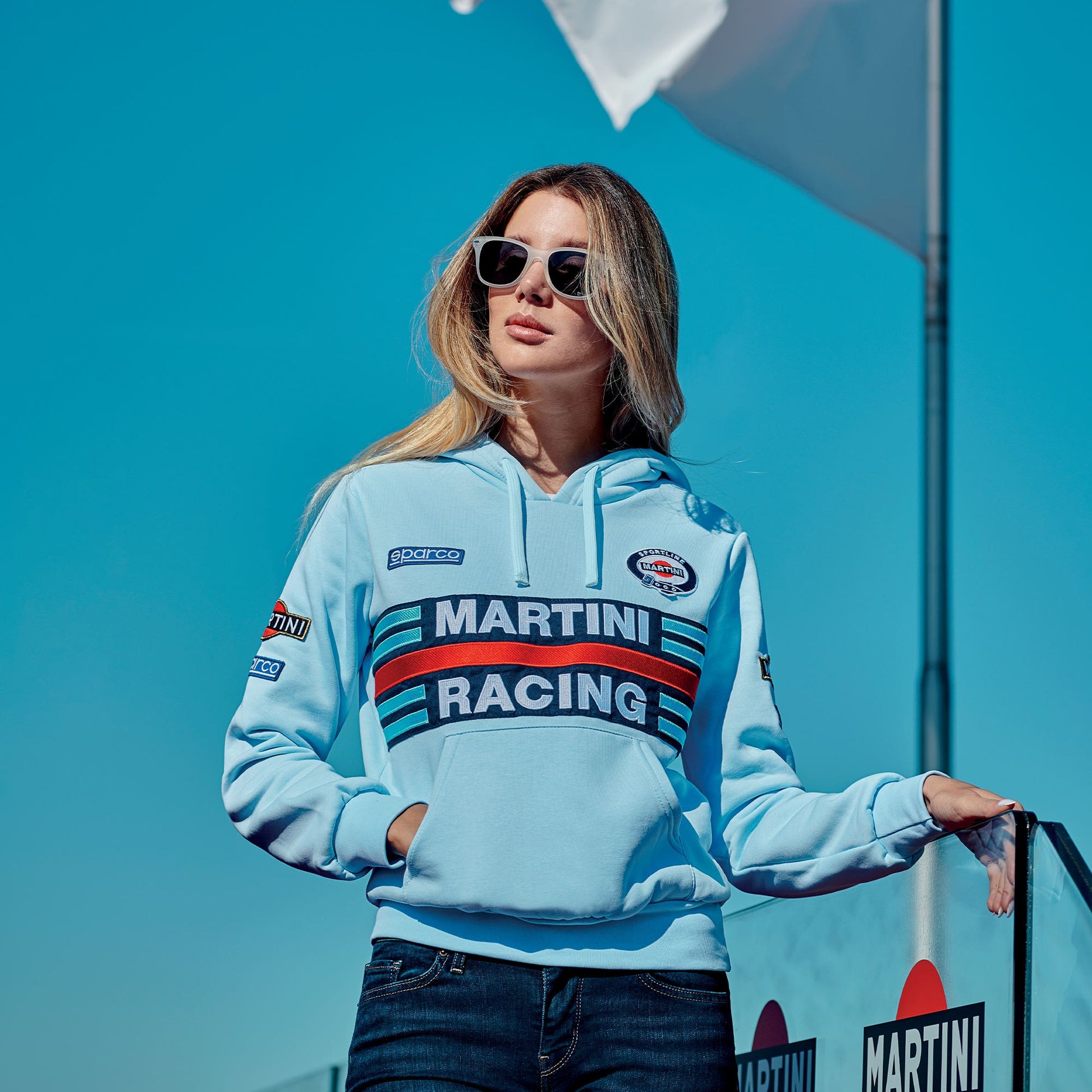 Sparco Hoodie LADY MARTINI-R - Achteraanzicht