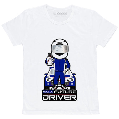 Sparco Future Racer Kinderen T-Shirt - Wit