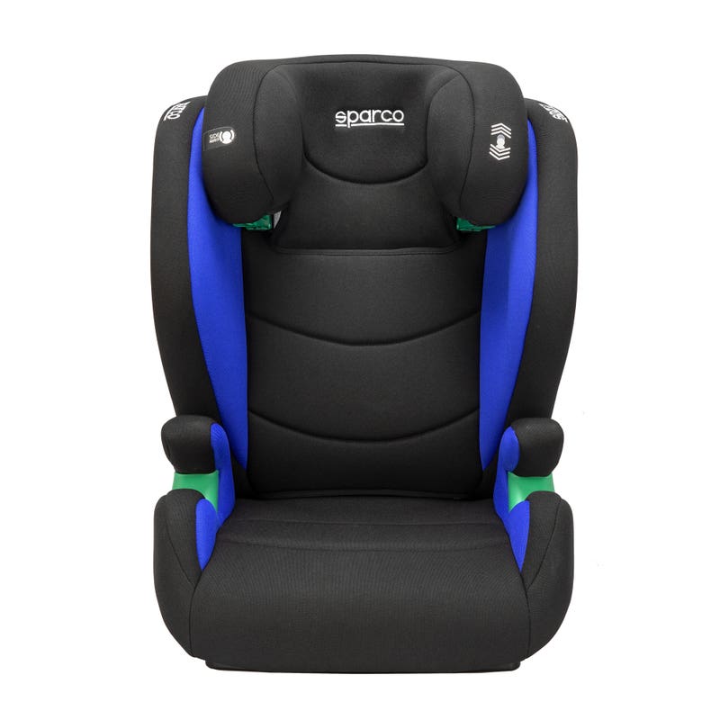 Sparco Autokinderzitje F1000KI ISOFIX i-Size 01925I Autokinderzitje Kids Blauw 76-150cm - Achteraanzicht