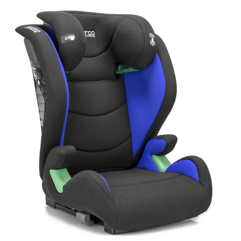 Sparco Autokinderzitje F1000KI ISOFIX i-Size 01925I Autokinderzitje Kids Blauw 76-150cm - Close-up