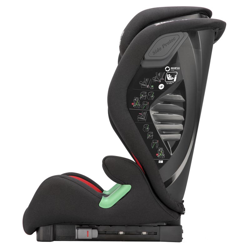 Sparco Autokinderzitje F1000KI ISOFIX i-Size 01925I Autokinderzitje Kids Rood 76-150cm - Close-up