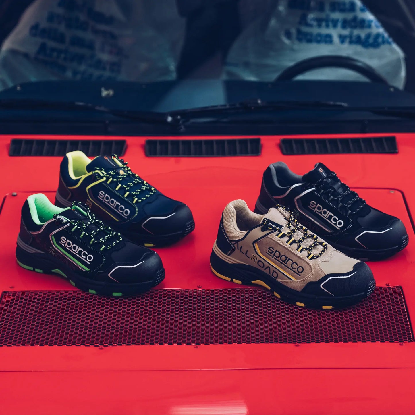 Sparco ALLROAD STIRIA – Zwarte S3S veiligheidsschoen met Phylon zool en waterafstotend microvezel