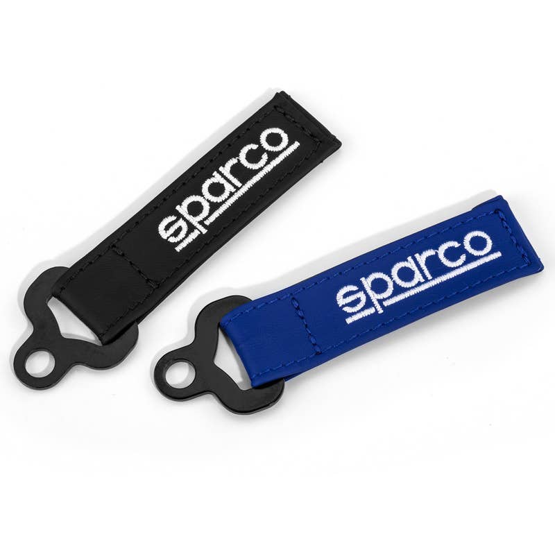 Sparco Portachiave Leather Azzurro - Vooraanzicht