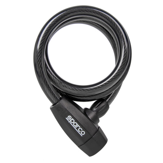 Sparco spiraalkabelslot 12 x 1200 mm zwart 099117NR - Hoofdafbeelding