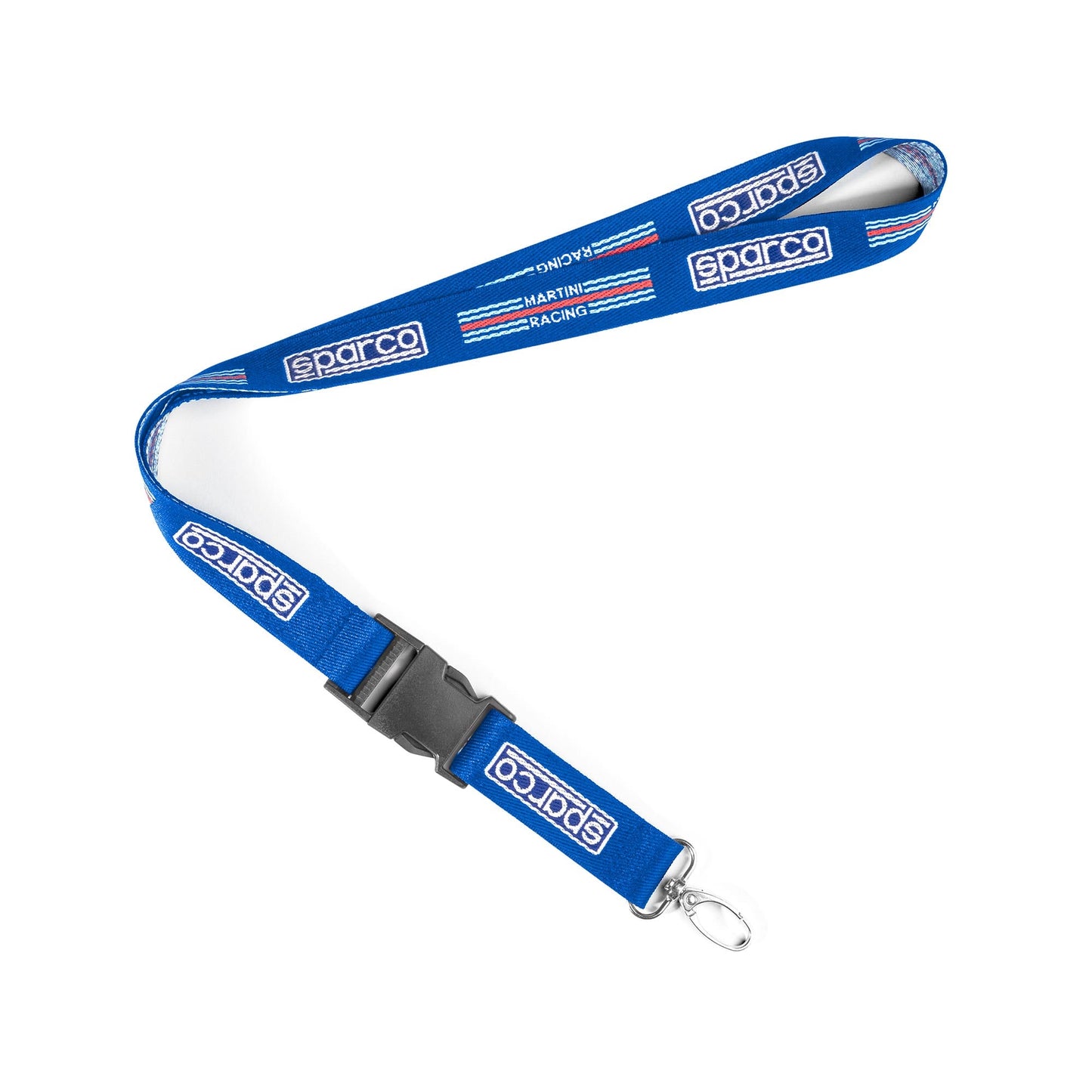 Sparco Lanyard Martini Racing BLUE - Zijaanzicht