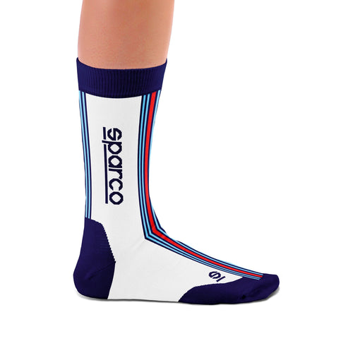 Sparco Martini Racing Martini Racing Iconic Design Sokken - Wit/Blauw/Rood