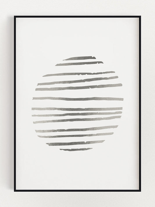 Abstract Moon Poster