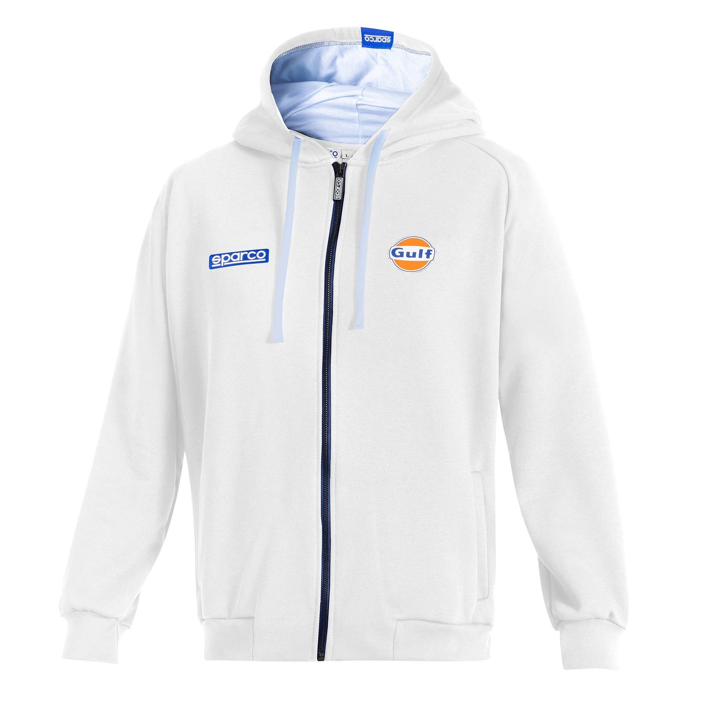 Sparco – Hoodie Full Zip Martini Racing MY25 – BMF0013D0W – Hoodie – Martini Racing – White/Navy – S-XXXL