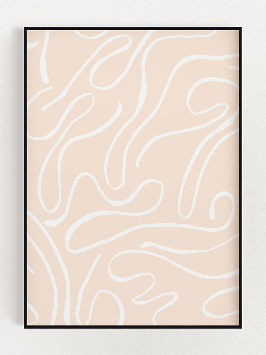 Beige Art Poster