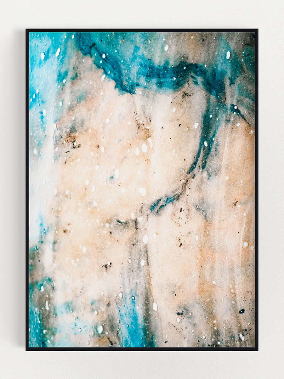 Blue & White Meet Poster