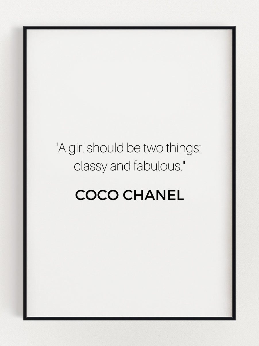 Classy and Fabulous Poster