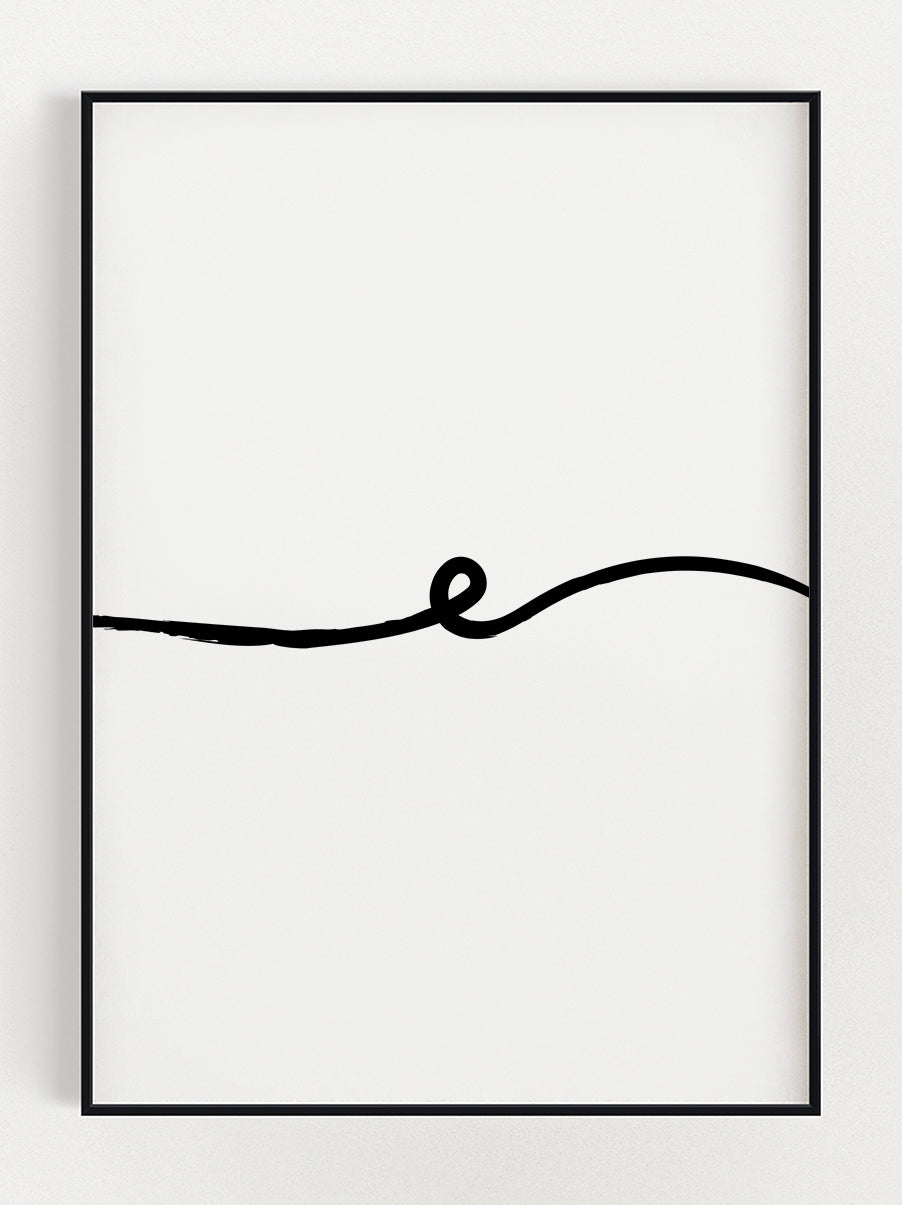 Continue Line Art Poster