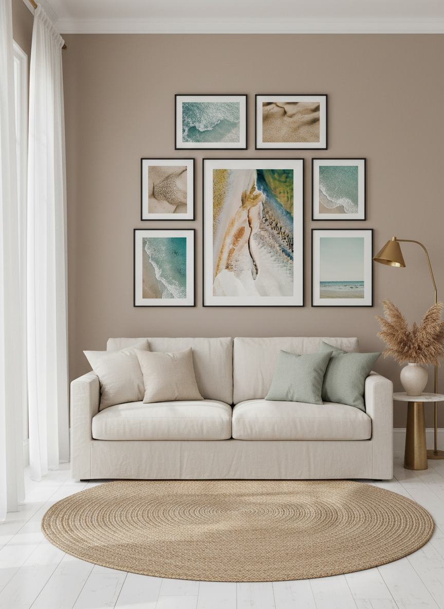 Desert Meets Ocean Poster