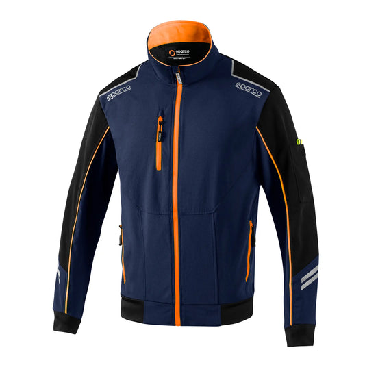 Softshell Jas - AUSTIN - Blauw, Oranje