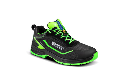 Sparco Werkschoenen S3S - Indy-E Forester - Zwart/Groen - Maat 38-48