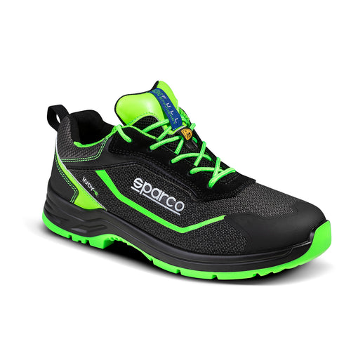 Sparco – Indy-E Forester S3S SR FO LG – Safety Shoes – Black/Green