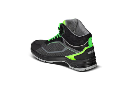 Sparco – Indy-HE Ranger S3S SR FO LG – Safety Shoes – Black/Green