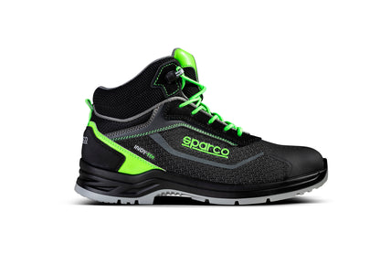 Sparco – Indy-HE Ranger S3S SR FO LG – Safety Shoes – Black/Green