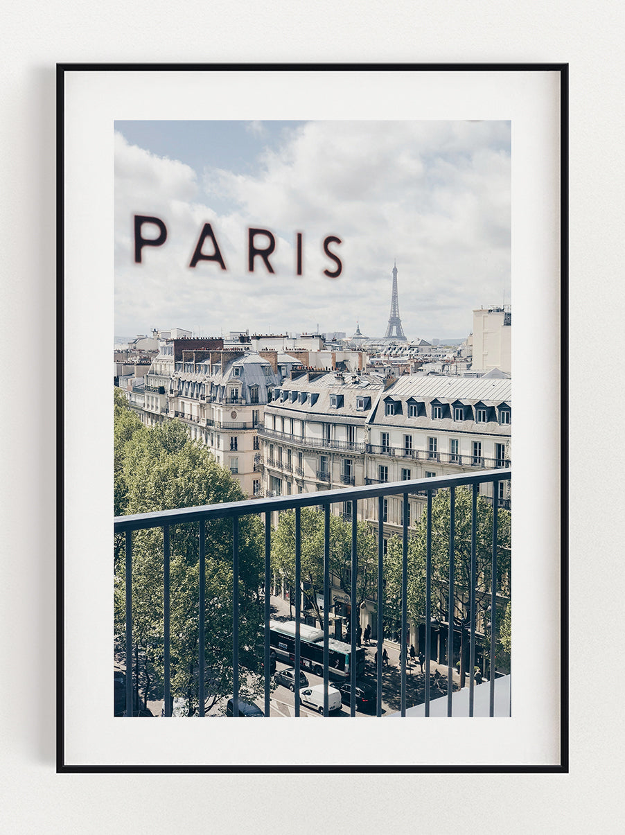 View Of Paris Poster