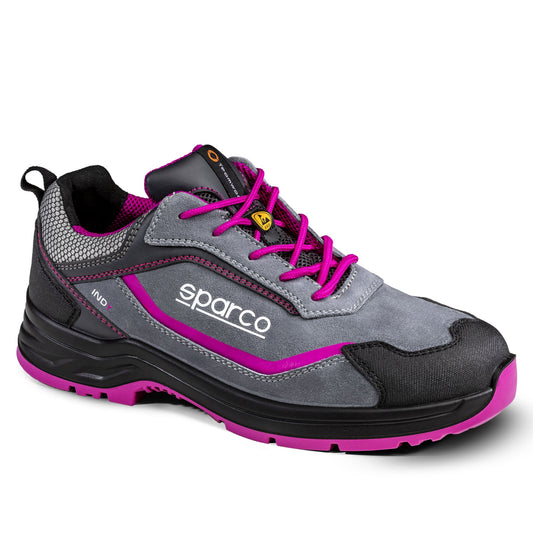 Sparco – Indy Danica S3S SR FO LG – Safety Shoes – Grey/Pink