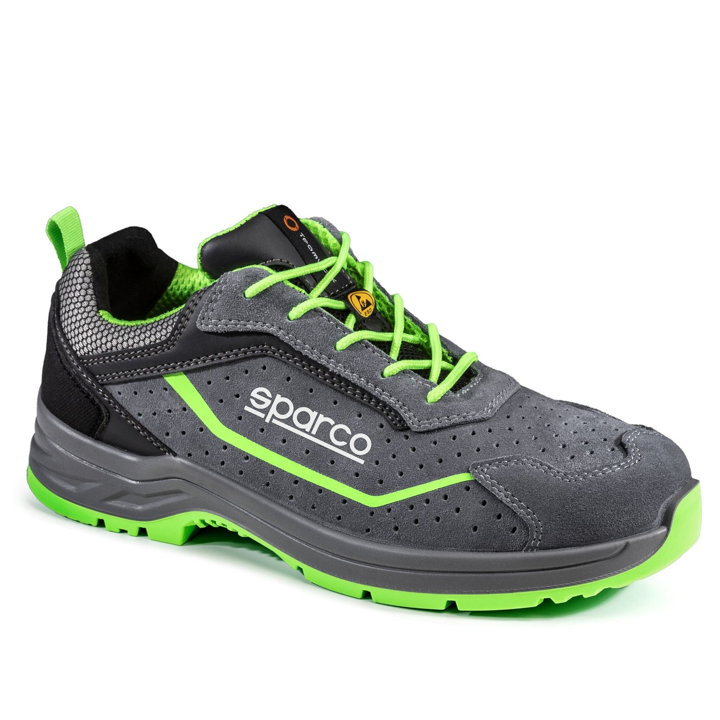 Sparco – Indy Felix S1PS SR FO LG – Safety Shoes – Grey/Green