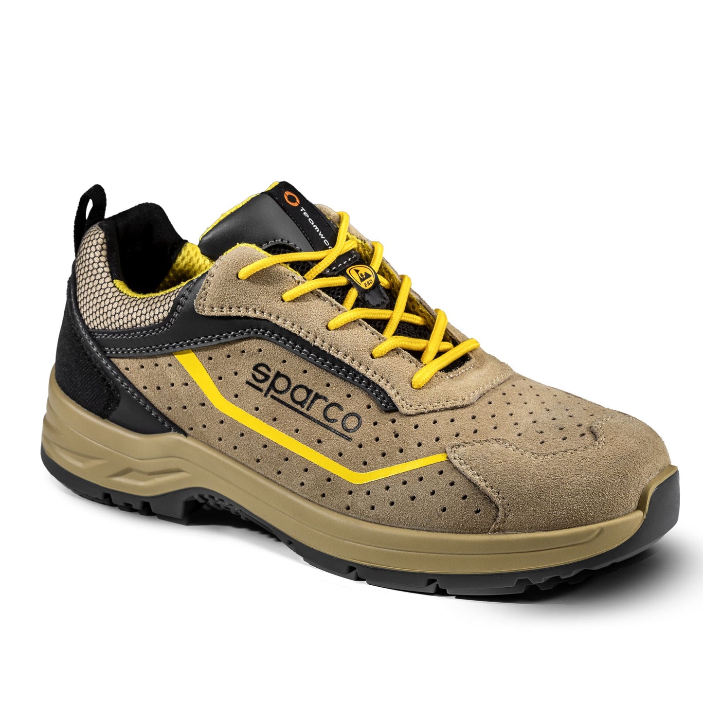 Sparco Werkschoenen S1PS - Indy Colton - Beige/Geel - Maat 38-48
