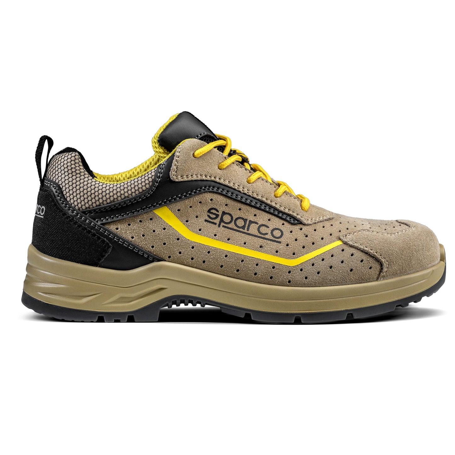 Sparco Werkschoenen S1PS - Indy Colton - Beige/Geel - Maat 38-48