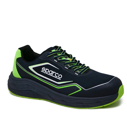 Sparco Werkschoenen S1PS ESD - Impulse Willen - Navy Blauw/Groen - Maat 38-48
