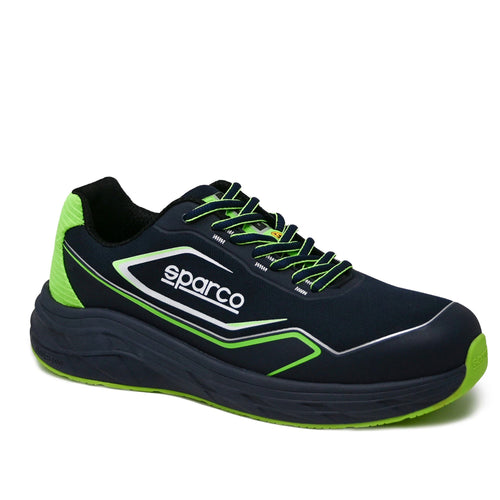 Sparco Impulse Willen Werkschoenen S1PS ESD - Navy Blauw/Groen