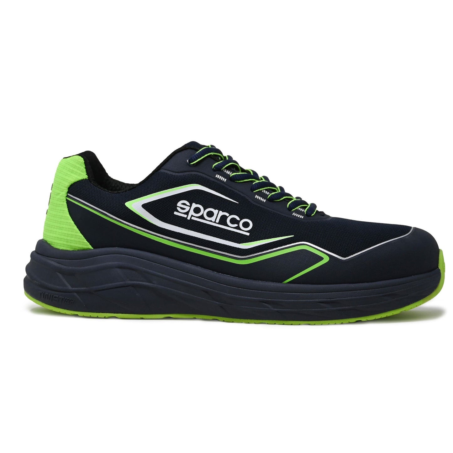 Sparco Werkschoenen S1PS ESD - Impulse Willen - Navy Blauw/Groen - Maat 38-48