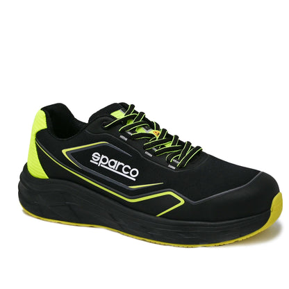 Sparco Werkschoenen S1PS - Teamwork Luton - Zwart/Geel - Maat 38-48