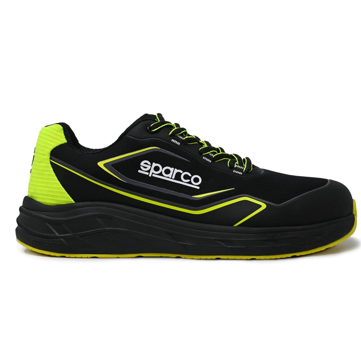 Sparco Werkschoenen S1PS - Teamwork Luton - Zwart/Geel - Maat 38-48