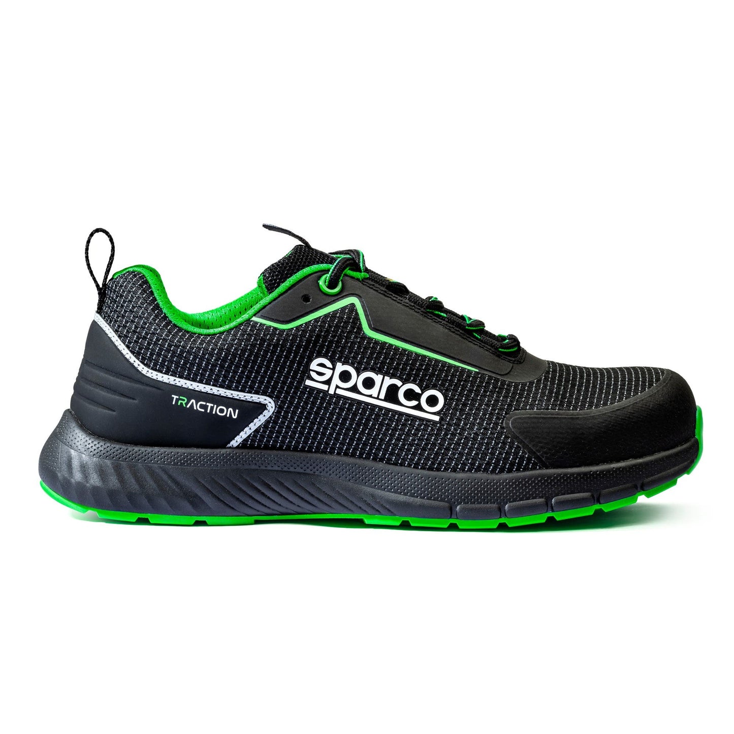 Sparco – Traction Sanyo S1PS SR FO HRO – Work Shoes – Black/Green