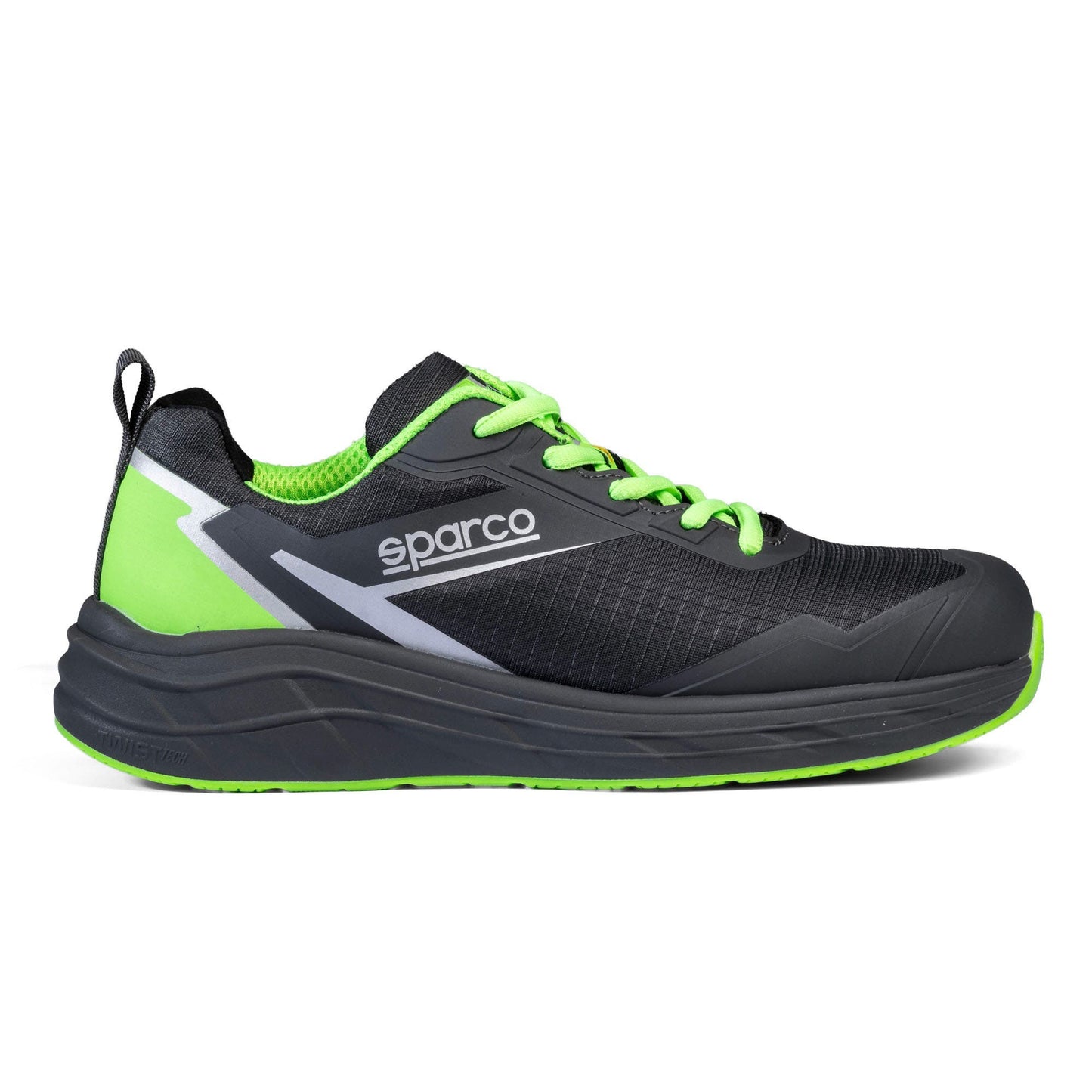 Sparco Werkschoenen S3S - Teamwork Lucas - Grijs/Groen - Maat 38-48
