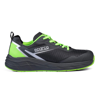 Sparco Werkschoenen S3S - Teamwork Lucas - Grijs/Groen - Maat 38-48