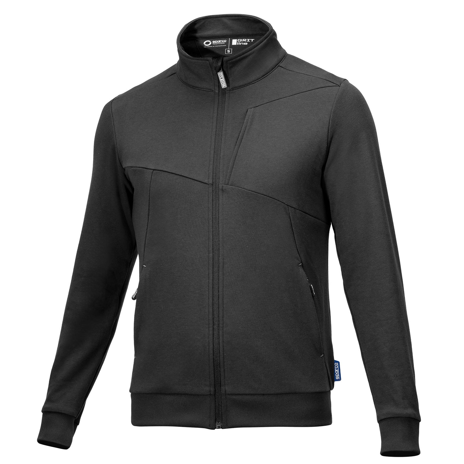 Sparco GRIT Sweatshirt FULL ZIP PLATA - Vooraanzicht