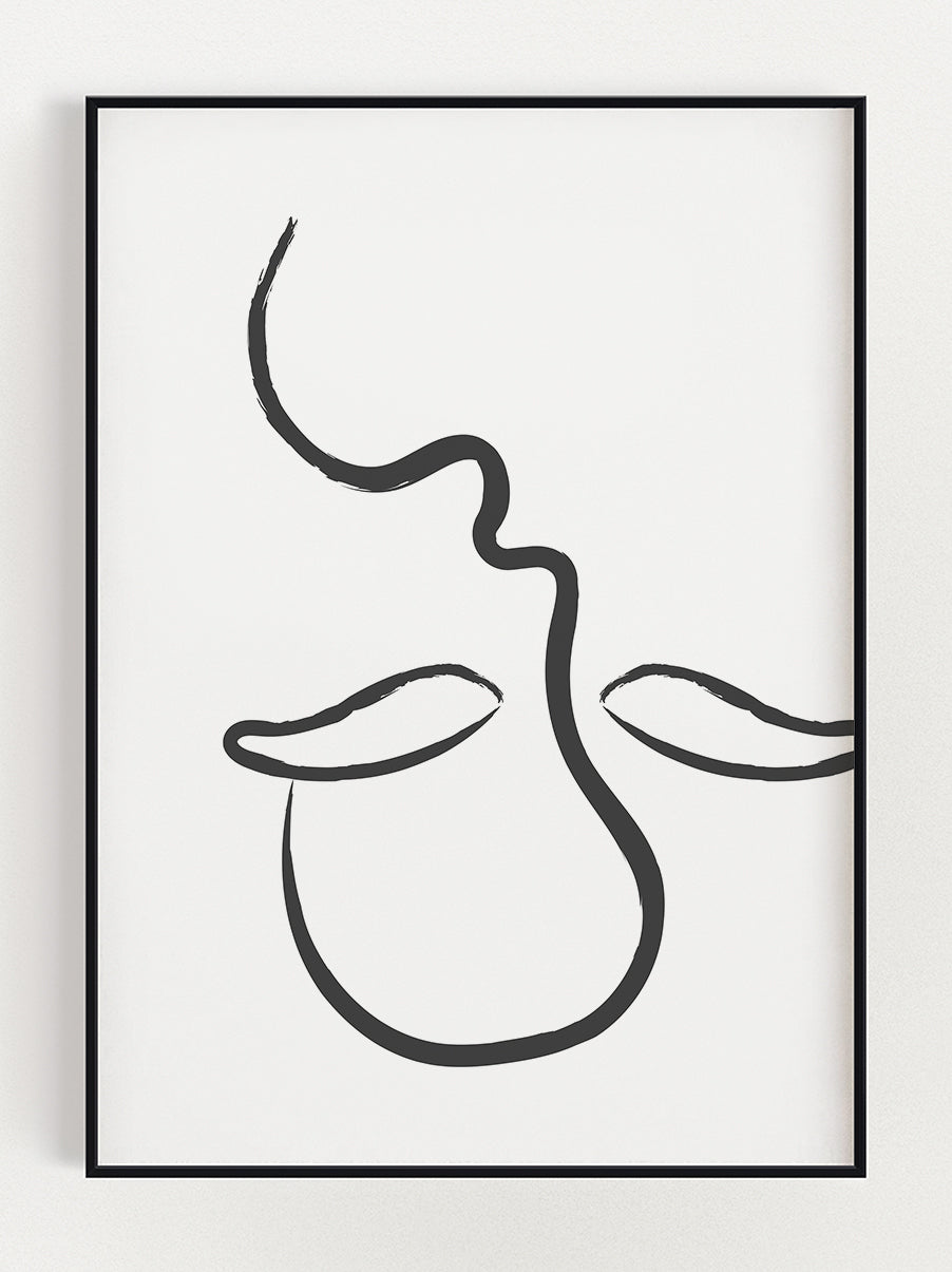 Upside Down Face Poster