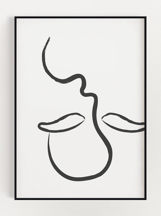 Upside Down Face Poster