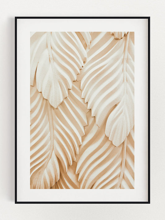 White Leaves Poster