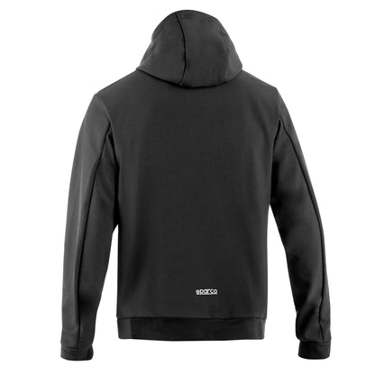 Sparco SL Hooded Softshell Jas - Zwart/Blauw